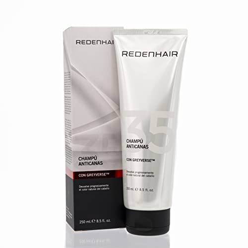 Redenhair - Champú Anticanas con Pantenol y Vitamina B3 - Previene Canas y...