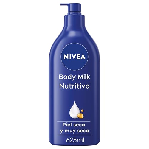 NIVEA Body Milk Nutritivo (1 x 625 ml), leche corporal que hidrata durante 72 h,...