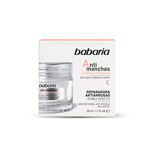 Babaria - Crema Intensiva Antimanchas, Doble Efecto Antiarrugas y Reparadora,...