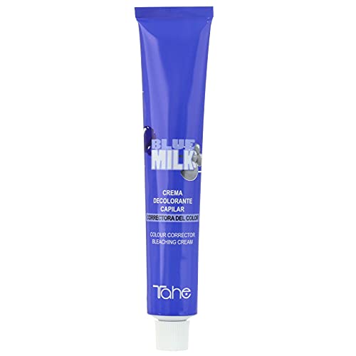 Tahe Blue Milk Crema Decolorante Capilar de Cabellos Naturales y Correctora de...