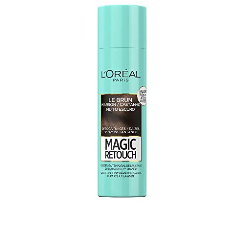 L'Oreal Paris Magic Retouch Spray Retoca Raíces y Canas, Castaño Oscuro, 150...