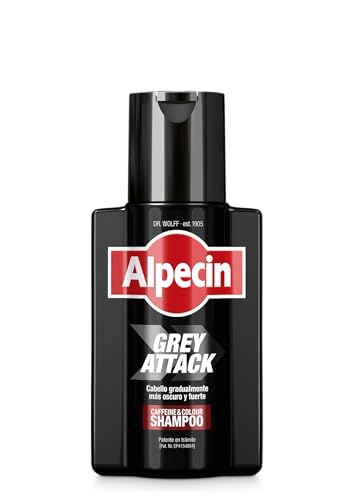 Alpecin Grey Attack Caffeine Colour Shampoo for Men 1x 200ml | Cabello...