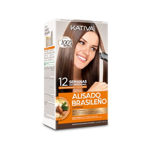 Kativa Kit Alisado Brasileño - Tratamiento Alisado Profesional en casa - Hasta...