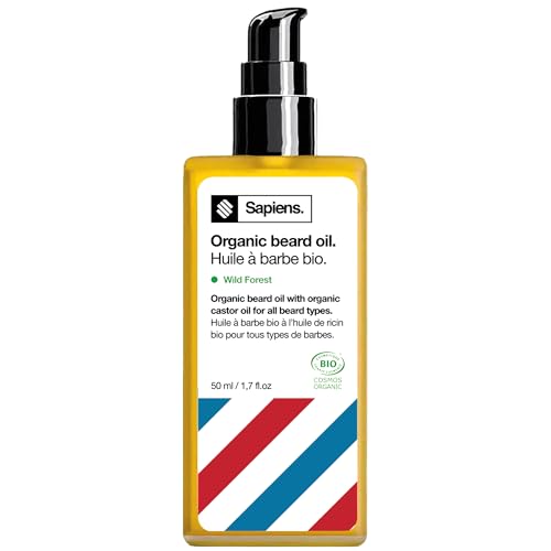 Sapiens Aceite Barba Hombre - Cuidado Barba Hombre con Aceite de Ricino - Aceite...