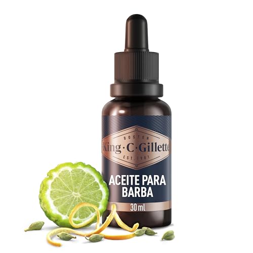 King C. Gillette Aceite Para Barba Para Hombre, Barba Suave Y Fragante, Con El...