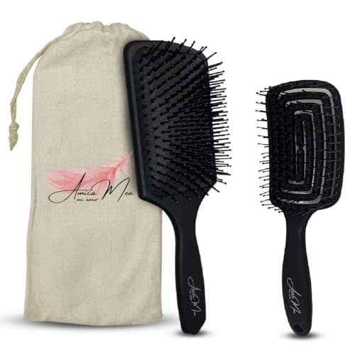 Cepillo Pelo Antitirones Pack Cepillo Desenredante con Púas Flexibles,...