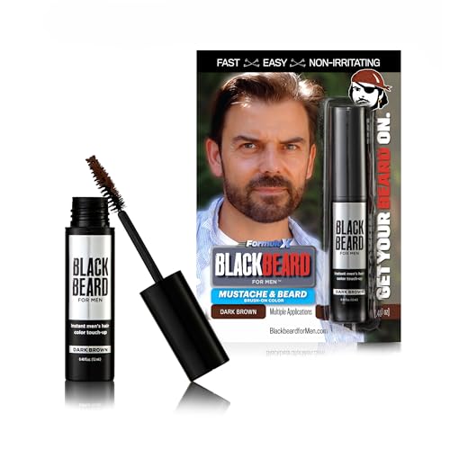 Colorante temporal para barba Blackbeard for Men de 12 ml, color marrón oscuro