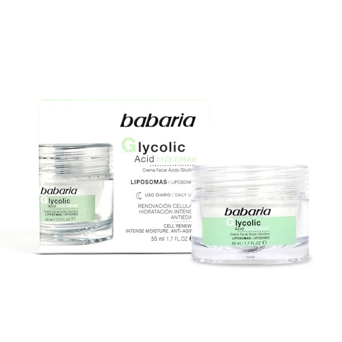 Babaria - Crema Hidratante Facial Mujer Acido Glicolico | Crema Antimanchas...