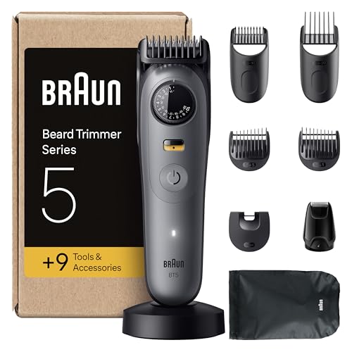 Braun Recortadora De Barba Series 5 BT5565, Barbero Recargable Resistente Al...