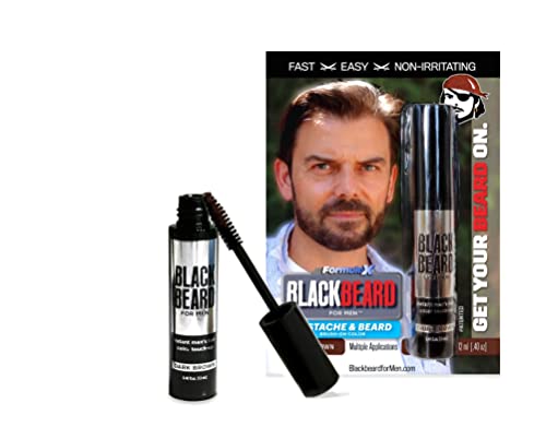 Colorante temporal para barba Blackbeard for Men de 12 ml, color marrón...