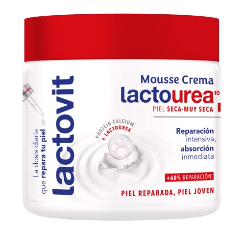 Lactovit - Mousse Crème Hidratante Lactourea para Cuerpo y Cara de 24 Horas...