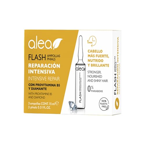 ALEA - Ampollas Hidratantes para el Cabello - Ampollas Flash - 3 x 15 ml - Nutre...