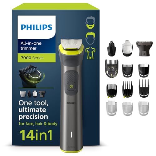 Philips Recortadora de Barba Serie 7000, Máquina Cortar Pelo, Cortapelos...