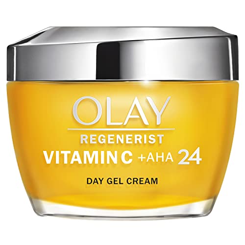 Olay Gel Crema Antimanchas De Día Vitamina C + AHA24, Con Vitamina C, AHA Y...