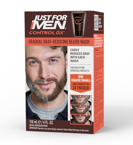 Just for men Control VVApd GX, champú reductor gris, 4 onzas líquidas (paquete...