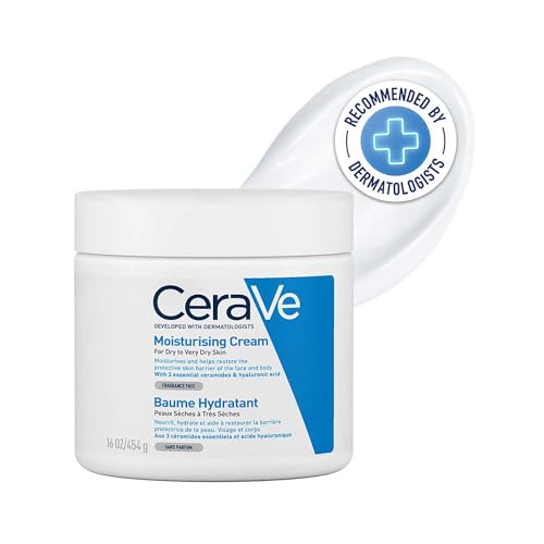 CeraVe Crema Hidratante para Rostro y Cuerpo, Idónea para Piel Seca a Muy Seca,...