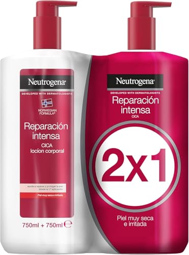 Neutrogena Fórmula Noruega Reparación intensa Loción CICA (pack de 2 x 750...