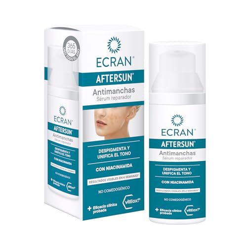 Ecran - Aftersun Sérum Facial Antimanchas Reparador con Niacidamina,...