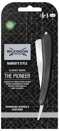 Wilkinson Sword Classic - Navaja Clásica de Afeitar de Barbero - Accesorio...