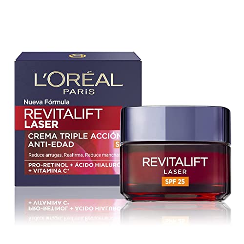 L'Oréal Paris Revitalift Láser Crema de Día Anti-Edad Triple Acción,...