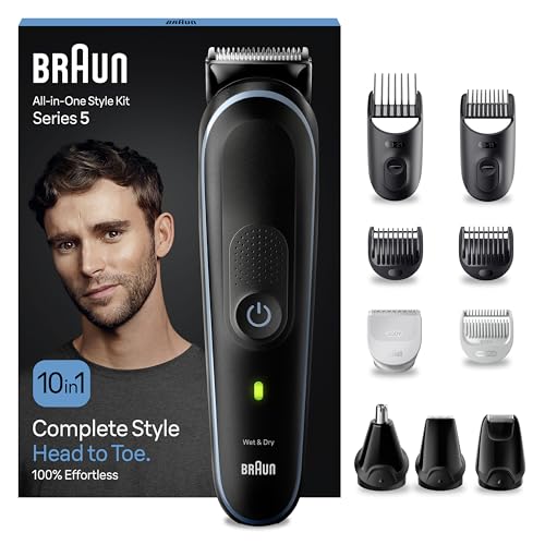 Braun Recortadora de Barba Series 5 Máquina Cortar Pelo, Máquina de afeitar,...