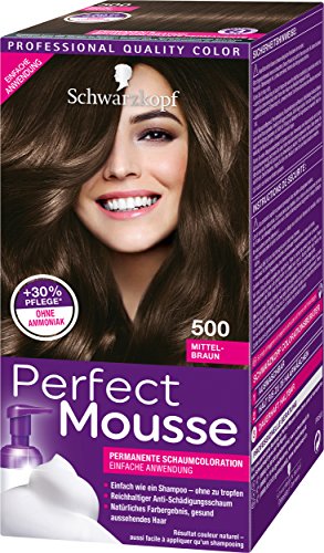 Perfect Mousse Tinte permanente 650, 3 unidades, (3 x 93 ml)