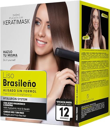 Be Natural Kit de Alisado Brasileño con Keratina, Verde