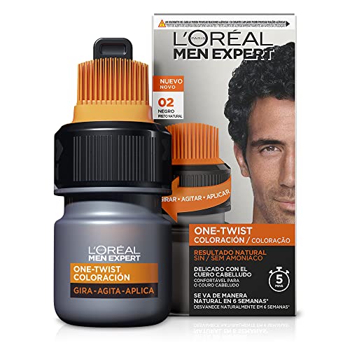 L'Oreal Paris Men Expert One Twist Tinte Semipermanente para Hombres, Disimula...