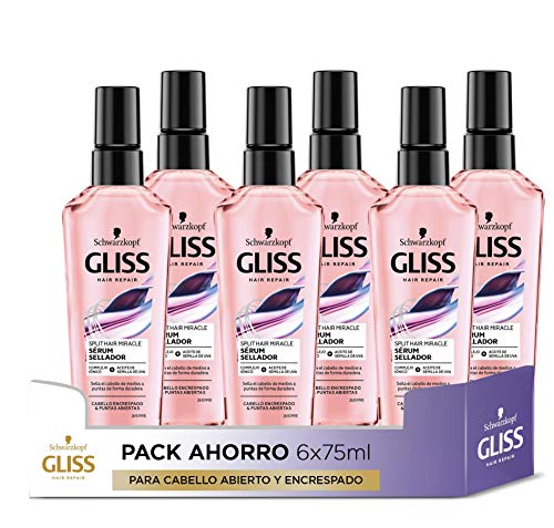 Gliss - Sérum Sellador para pelo abierto y encrespado - Split Hair Miracle -...